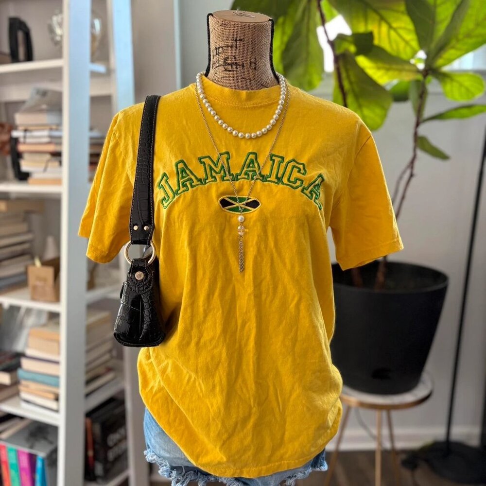 Yellow Jamaica Y2K Tee – Women’s Streetwear